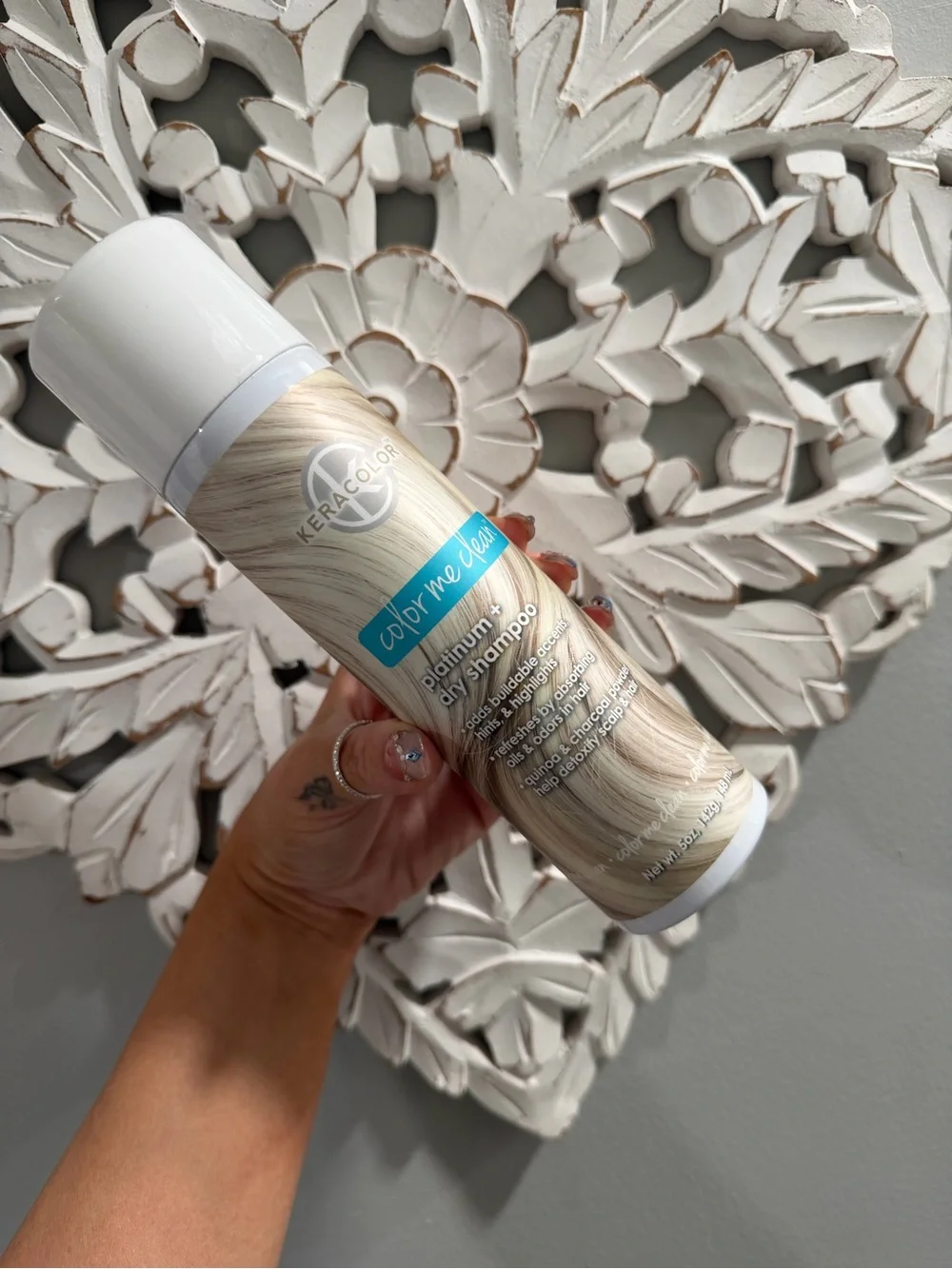 Color Me Cool Platinum Dry Shampoo - White